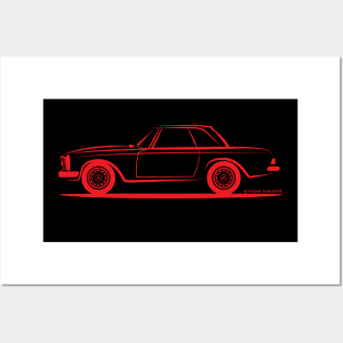 Mercedes Benz Pagoda W113 Pagode Hardtop Red Posters and Art